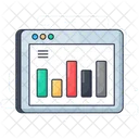 Analisis Web Grafico En Linea Analisis De Datos Icono