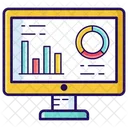 Analisis Web Estadisticas En Linea Analisis De Crecimiento Icono