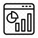 Analisis En Linea Informe De Diagrama De Barras Analisis De Crecimiento Icono