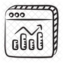 Analisis Web Analisis En Linea Estadisticas De Datos Icono