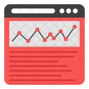 Analisis De Datos En Linea Infografia Web Estadisticas Web Icono