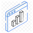 Grafico De Barras Analisis Web Grafico De Sitio Web Icono