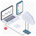 Analisis Web En Linea Analisis De Datos Estadisticas Icono