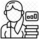 Analista Financeiro Contador Trabalho Analitico Ícone