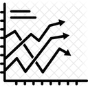 Analise Visualizacao De Dados Grafico De Linhas Ícone