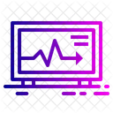 Analitica Diagrama Ecg Icono