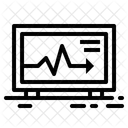 Analitica Diagrama Ecg Icono