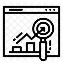 Analitico Monitor Grafico Ícone