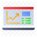 Analisis En Linea Procesamiento Sitio Web Icono