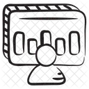 Analizador De Datos Analisis De Negocios Presentacion De Negocios Icono