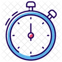 Analog Stopwatch Chronometer Timekeeper Icon