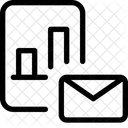 Balkendiagramm Papier Nachricht Symbol