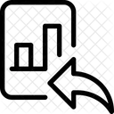 Balkendiagramm Papier Vorwarts Symbol