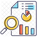 Analyse Commerciale Analyse De Rapports Suivi De Rapports Icône