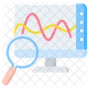 Analyse Cardiaque Moniteur Analyse Icône