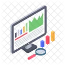 Analyse commerciale en ligne  Icône