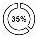 Analyse de diagramme circulaire  Icône