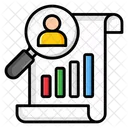 Analyse De Marche Analyse Commerciale Examen Du Rapport Icône