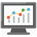 Web Analyses Statistiques Icône