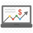 Web Analyses Statistiques Icône
