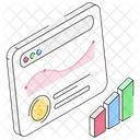 Analyse De Site Web Ventes En Ligne Analyse Des Ventes Icône