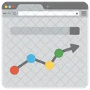 Web Analyses Statistiques Icône