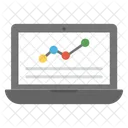 Web Analyses Statistiques Icône