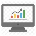 Web Analyses Statistiques Icône