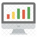 Web Analyses Statistiques Icône