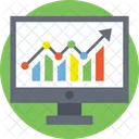 Web Analyses Statistiques Icône
