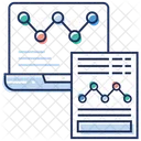 Graphique De Tendance Analyse Des Tendances Statistiques Icône