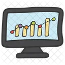 Graphique De Tendance Analyse Des Tendances Statistiques Icône