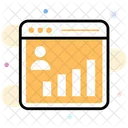 Analyse Du Parcours De Navigation Indicateur De Performance Cle KPI Icône