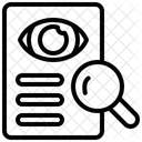 Analyse des yeux  Icône