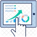 Graphique Circulaire Analyse De Graphique Analyse Commerciale En Ligne Icône