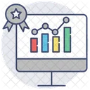 Graphique Analyse En Ligne Analyse Detude Icône