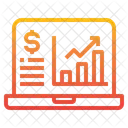 Analyse Graphique Ordinateur Portable Icône