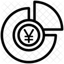 Diagramme Circulaire Statistiques Tableau Financier Icône