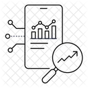 Analyse Mobile Analyse De Donnees Traitement De Donnees Icône