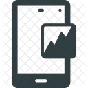 Mobile Analytics Diagramme Icône