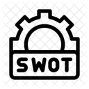 Analyse SWOT Faiblesse Organisation Icône