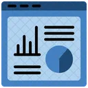 Web Analytics Analyses Statistiques Icône