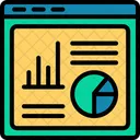 Web Analytics Analyses Statistiques Icône