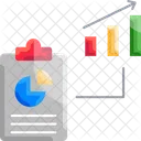 Diagramme Analysebericht Analytik Symbol