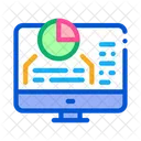 Analysebericht Diagramm Infografik Symbol