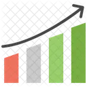 Analyse Graphique A Barres Graphique De Croissance Icône