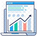 Analyse En Ligne Analyse Commerciale Infographie Commerciale Icône