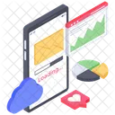 Analyses En Ligne Statistiques En Ligne Infographie Web Icône