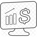 Analyse Financiere Analyse Commerciale Tendance Polyligne Icône