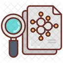 Analysis Report Magnifying Glass Icon